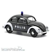 Busch 52969 - VW Käfer mit Ovalfenster, Polis, Polizei Schweden