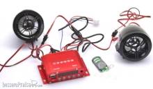 Prehm-Miniaturen 530000 - Soundmodul mit Funk-Fernbedienung 12 V DC, im Aluminium-Gehäuse, mit Display, 2 Lautsprecher, MSD Kartenslot, USB, MP3 und Radio, Kirchensound auf MSD