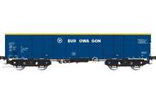 Albert Modell 530009 - Güterwagen Bauart Eaos der Eurowagon - Ep.VI in blauer Farbgebung