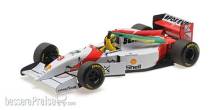 Minichamps 530931805 - MCLAREN FORD MP4/8 - SEBASTIAN VETTEL - TRIBUTE IMOLA 18.05.24 W STANDING FIGURINE AND FLAG - L.E. 504 pcs.
