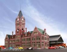 Walthers 532946 - Milwaukee Everett Street Station and Train Sheet