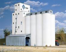 Walthers 533022 - Getreidesilo, Betonoptik