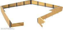 Walthers 533632 - Wellblech-Zaun