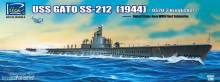 Riich Models RS20002 - USS Gato SS-212 Fleet Submarine (1944)+ +OS2U-3 Kingfisher Floatplane in 1:200