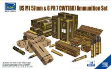 Riich Models RE30009 - US M1 57mm&6PR 7cwt(BR)Ammunition Set(Mo (Model Kits x4) in 1:35