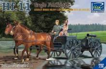 Riich Models RV35013 - German Horses Drawn Large Field Kitchen Hf.11(two horses&one figure,one dog in 1:35