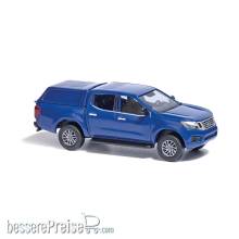Busch 53705 - Nissan Navara mit Hardtop, Blau FORMNEUHEIT