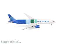 Herpa 538565 - United Airlines Boeing 787-9 Dreamliner The Future is SAF - N24988
