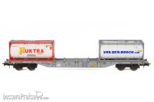 B-Models 54.138 - Sgns + Tankcontainer, Huktra & Van Den Bosch Containerwagen