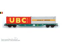 B-Models 54.166 - Containertragwagen 30ft bulk UBC + Bertschi