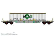 B-Models 54.422 - Containerwagen LINEAS Belgien mit Swap Body Container ´MOVE Intermodal´ - Ep. V-VI