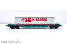 B-Models 54.425 - Containerwagen LINEAS Belgien mit Swap Body Container ´H.ESSERS´ - Ep.VI