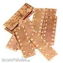 ModelExpo 540978 - Kupferplatten, 6 x 12 mm, 50 Stück