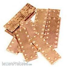 ModelExpo 540979 - Kupferplatten, 7 x 8 mm, 50 Stück