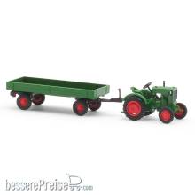 Busch 54102 - Deutz F1M 414 mit landwirtschaftlichem Anhänger