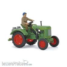 Busch 54154 - Fendt F 15 Dieselross mit Bäuerin und Milchkannen