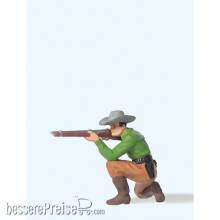 Preiser 54801 - 1:25 Cowboy, kniend m. Gewehr