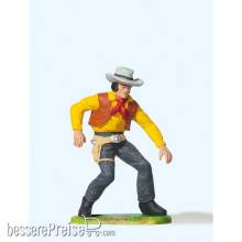 Preiser 54804 - 1:25 Cowboy, Revolver ziehend