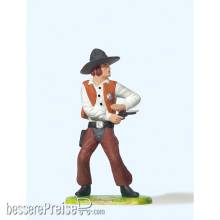 Preiser 54805 - 1:25 Cowboy, stehend m. Rev.