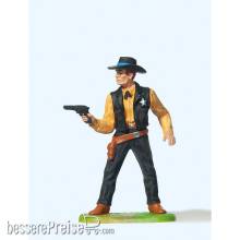 Preiser 54808 - 1:25 Sheriff, stehend m. Rev.