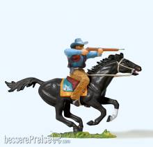 Preiser 54821 - 1:25 Cowboy, reitend m.Gewehr