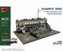 MiniArt 550036067 - 1:35 Big-Set Kharkiv43 Tram/StuGIII/Fi.