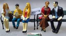 Prehm-Miniaturen 550118 - Sitzende Reisende 5 Figuren Set 3