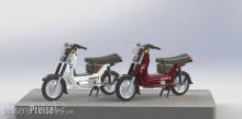 Kres 55061010 - Komplettmodelle 2x Simson SR50, weinrot und grau
