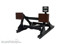 Lenz 55065 - Prellbock mit Holzplatte, Messing Fertigmodell