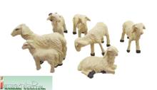 Prehm-Miniaturen 550702 - Art.-Nr. 550702 - 6 Schafe im Set