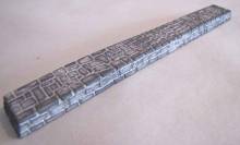 Hack Brücken 55540 - Sockel (Kunststoff) für Holzbrücke 156mm lang, grau - Typ SO156