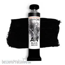 AK Interactive AKG02 - BLACK - AK GOUACHE 20 ml.