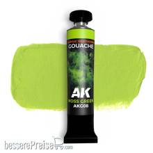 AK Interactive AKG08 - MOSS GREEN - AK GOUACHE 20 ml.
