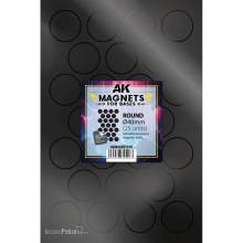 AK Interactive AKMAGNET010 - ROUND/REDONDO 40 Ø - 25 unid