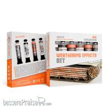 AK Interactive AKG25 - WEATHERING EFFECTS SET - AK GOUACHES, 6x 20 ml