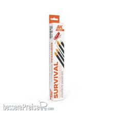 AK Interactive AKB101 - SURVIVAL WEATHERING BRUSHES SET (5 brushes)