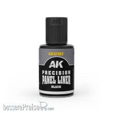 AK Interactive AK12102 - PRECISION PANELINER- BLACK 30ml
