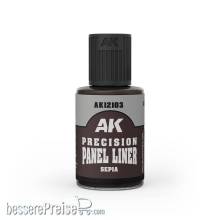 AK Interactive AK12103 - PRECISION PANELINER- SEPIA 30ml
