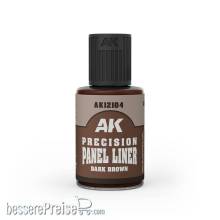 AK Interactive AK12104 - PRECISION PANELINER- DARK BROWN 30ml