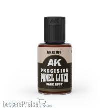 AK Interactive AK12106 - PRECISION PANELINER- DARK RUST 30ml