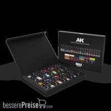 AK Interactive AKAD100 - DELUXE EDITION BOX FULL RANGE ARTIST DENSE ACRYLIC COLOR