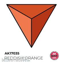 AK Interactive AK17035 - REDDISH ORANGE 18 ml - QUICK GEN
