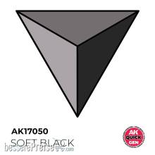 AK Interactive AK17050 - SOFT BLACK 18 ml - QUICK GEN