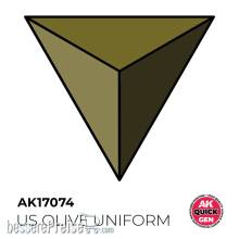 AK Interactive AK17074 - US OLIVE UNIFORM 18 ml - QUICK GEN