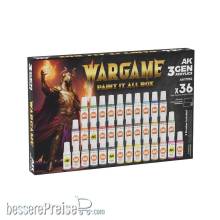 AK Interactive AK11782 - WARGAME PAINT IT ALL BOX 36 COLORS 3GEN