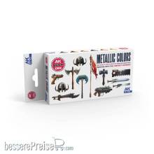 AK Interactive AK17522 - METALLICS (QUICK GEN SET)
