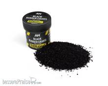AK Interactive AK8311 - BLACK RUBBER GRAVEL 0,8-2MM