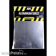 AK Interactive AK8313 - ALUMINIUM SHEET 200UM 200x250mm