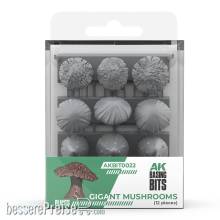 AK Interactive AKBIT0022 - GIGANT MUSROOMS - BASING BITS 12 pieces
