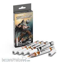 AK Interactive AKMQ103 - HUMANS QUICK MARKERS SET